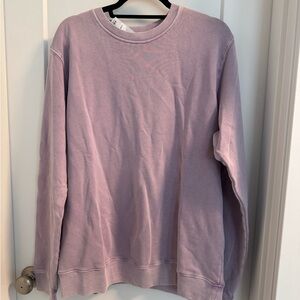Lavender Crewneck Sweatshirt brand new with tags size large
